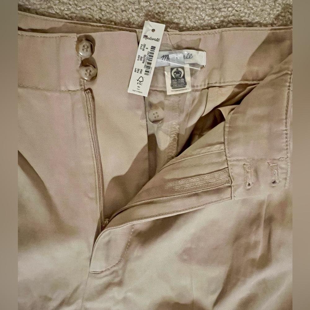 Madewell Wide Leg Pants in Tan - Picture 9 of 10